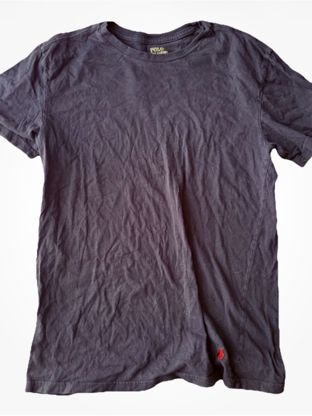 Polo Ralph Lauren Men's Short Sleeve Shirt Black Red Pony Size Large